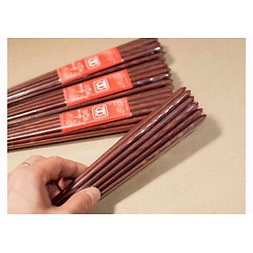 Mua Bộ 10 đôi đũa ăn cao cấp đũa đẹp đũa sạch ( chất liệu gỗ cẩm )