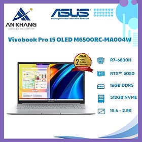 Mua Laptop Asus Vivobook Pro 15 OLED M6500RC-MA004W (Ryzen 7-6800H | 16GB | 512GB | RTX 3050 4GB | 15.6inch 2.8K OLED | Win 11 | Bạc) - Hàng Chính Hãng - Bảo Hành 24 Tháng