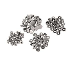 50 Bộ Kim Loại Snap Nút Bấm Bông Popper Khóa May Cung Cấp 15mm