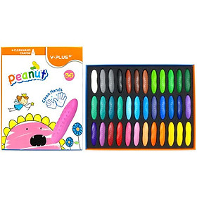 Hộp 36 Bút Màu Sáp Peanut - Y Plus+ CR1903