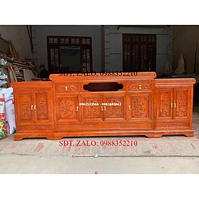 Mua Kệ tivi mõ lồi gỗ hương đá