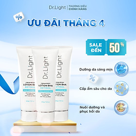 COMBO 3 Kem Body Dr.Light Kem dưỡng Trắng Sáng Da Với Hợp Chất Retinol Niacinamide BHA 200ml