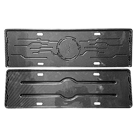 2 Pieces Front Rear  Plate Frame Number Plate Holder for Byd Han Matt