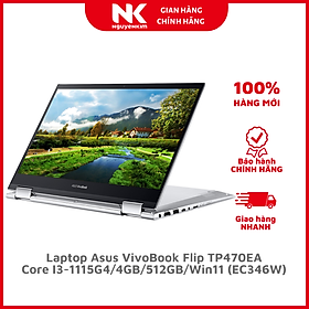 Mua Laptop Asus VivoBook Flip TP470EA I3-1115G4/4GB/512GB/Win11 (EC346W) - Hàng Chính Hãng