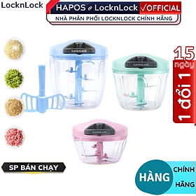 Mua Dụng cụ xay tỏi ớt Lock&Lock mini - Hàng chính hãng lưỡi xay bén  kéo tay đơn giản  dễ vệ sinh - Hapos
