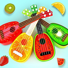 Đàn hoa quả Ukulele hình trái cây 13*4,5*39cm, nhiều mẫu-Giao ngẫu nhiên