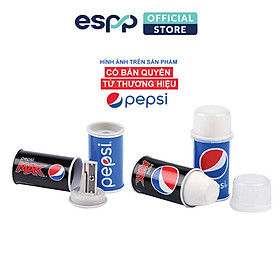 Combo đồ chuốt và gôm hình lon Pepsi chất liệu kim loại cao cấp (Đen/ Xanh Dương ) - HELIX