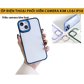 Ốp Điện Thoại Phối viền camera kim loại metal KOLEAD P58 Trong Suốt Màu Sắc Ngọt Ngào lp14 Pro Max 14 13 12 11 Pro Max - Hàng chính hãng