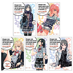 Combo Chuyện Tình Thanh Xuân Bi Hài Của Tôi Quả Nhiên Là Sai Lầm + Quà Tặng Bookmark Mica: Tập 6 Đến Tập 9 (Bộ 5 Tập)