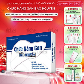 Thực phẩm bảo vệ sức khỏe Viên uống Chức năng gan Bảo Nguyên