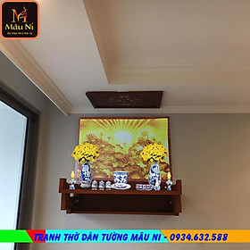 Mua - kt 61cmx81cm - sen tia- dán phòng thờ  vách thờ  bàn thờ