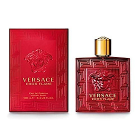 Versace Versace eros flame for men eau de parfume spray, 3.4 Ounce, Red