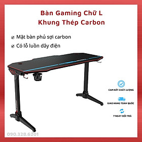 Mua Bàn Gaming  Bàn Làm Việc Chân Thép 140x60cm  Bàn Chơi Game Chuyên Nghiệp