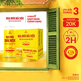 Combo 2 Thùng Bia Hơi Hà Nội - Thùng 24 lon 500ml
