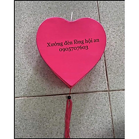 Đèn lồng hội an hình trái tim khung sắt cực đẹp vietnames lanterns heart - 2