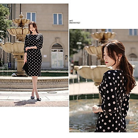 DRESS522 ĐẦM ÔM CHẤM BI DỰ TIỆC
