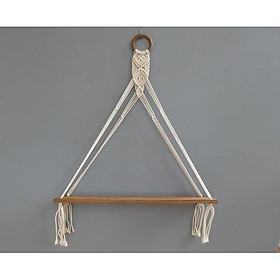 Kệ gỗ trang trí decor treo dây tết macrame độc đáo