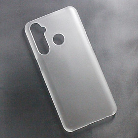 Ốp lưng dành cho Realme 5 Pro nhựa cứng nhám trong