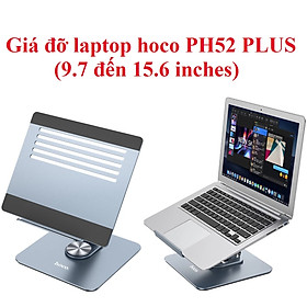 Giá đỡ dạng xếp hợp kim nhôm cao cấp cho laptop hoco PH52 PLUS _ Hàng chính hãng