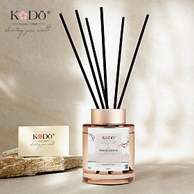 Bộ tinh dầu nước hoa khuếch tán cao cấp kodo reed diffuser kèm 12 que hương thơm dễ chịu, thư giãn