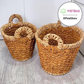 Giỏ đai đựng đồ VIETBAS có quai MAU40