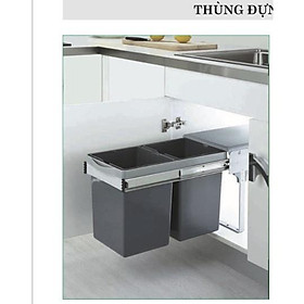 Mua Thùng rác đôi âm tủ cánh mở - Phụ kiện thùng rác thông minh