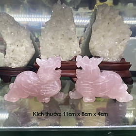 Mua Tỳ Hưu Đá Thạch Anh Hồng Phong Thủy Chiêu Tài Lộc - Tỳ Hưu Phong Thủy Nhiều Kích Thước