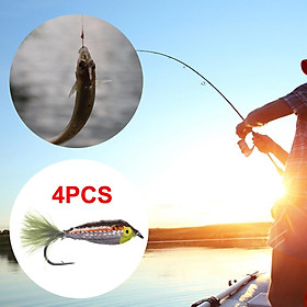 Hình ảnh Fishing Bass Pike Flies for Trout Bass Fishing Multiple Colors Fly Fishing Hard Fishing Lures