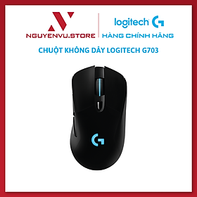 Mua Chuột game không dây Lightspeed RGB Logitech G703 - Cảm biến Hero 25k  tương thích PowerPlay  nhẹ 95g+10g cân tùy chỉnh  pin 60h  PC/Mac - Hàng chính hãng