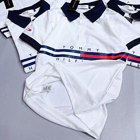 MS487 Áo polo nữ phối màu tay thêu