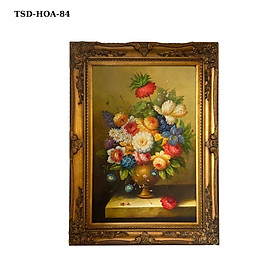 Mua Tranh sơn dầu họa tiết Hoa Mẫu Đơn TSD-HOA-84
