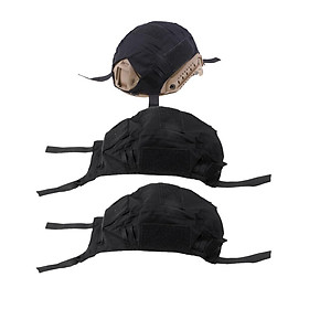 Hình ảnh 3 Pcs  Hunting FAST Camo Helmet Cover Outdoor Equipment Black