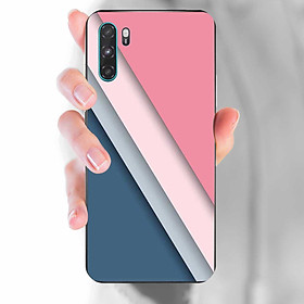 Ốp lưng dành cho Vsmart Active 3 mẫu Sọc chéo hồng xám