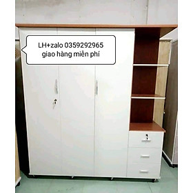 Tủ nhựa đài Loan 3 cánh 1 kệ