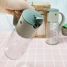 Mua Bình Rót Dầu Nắp Mở Tự Động Có Chia Vạch Bằng Thủy Tinh Cao Cấp 300ml LLG706 (cam kết hàng chuẩn  y hình)