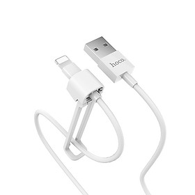 Mua Cáp Sạc Dành Cho IPhone Hoco X31 - Lightning + Tặng Kèm Ghế Đỡ Điện Thoại Chữ O - Hàng Chính Hãng