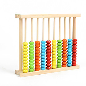 Wooden Abacus Frame Kids Educational Counting Toy for Kids Learning Math Preschool Beads Math Tool Games Student