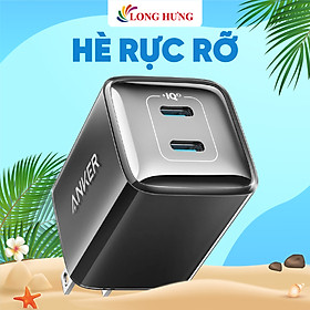 Hình ảnh Cốc sạc Anker 521 Nano Pro 40W 2Type-C PiQ 3.0 PD A2038 - Hàng chính hãng