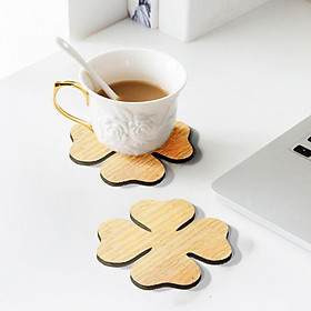 Mua Tấm lót ly gỗ hình cỏ 4 lá