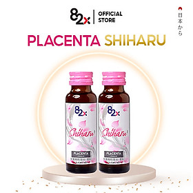 82X Combo 2 chai Nước uống Placenta Shiharu làm đẹp da đến từ Nhật Bản 50ml/lọ.