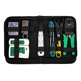 Home Network Cable Maintenance Tool Kit Set Ethernet Cable Tester Crimper Repair NEW