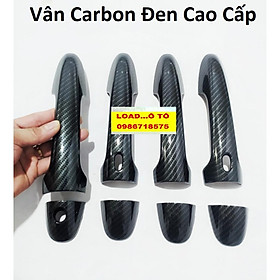 Ốp Tay Nắm Cửa Xe Toyota Fortuner 2023-2017 Vân Carbon Cao Cấp