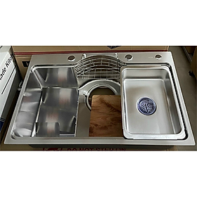 Mua Chậu Inox 304 cao cấp 1 hộc EMS-7546 vòng inox 304 Euromax