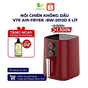 Mua Nồi Chiên Không Dầu VTE  5L - 1350W Công Nghệ TurboStar Giảm 80% Lượng Dầu Mỡ  Món Chiên Giòn Ngon Hoàn Hảo