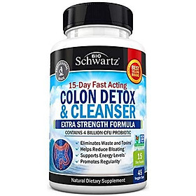 Colon Cleanser & Detox for Weight Loss. 15 Day Extra Strength Detox Cleanse with Probiotic for Constipation Relief. Pure Colon Detox Pills for Men & Women. Flush Toxins, Boost Energy. Safe & Effective