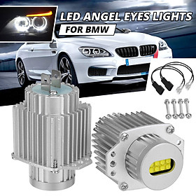 2pcs 80W LED Angel Eyes Marker Halo Ring Light Headlight For BMW 3 Series E90 E91