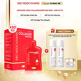 [NEW] Nước uống đẹp da Collagen Dipeptide Sắc Ngọc Khang tinh khiết nhập khẩu từ Nhật Bản, đạt chuẩn hàm lượng hấp thụ nhanh & vượt trội giúp trẻ hóa làn da - săn chắc và sáng mịn