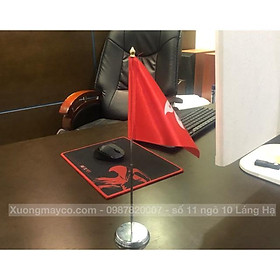 Cờ để bàn Hồng Kông đế đơn inox