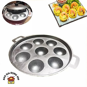 KHUÔN ĐỔ BÁNH KHỌT 8 LỖ BẰNG GANG KÈM NẮP ĐẬY