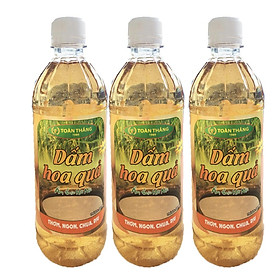 Dấm Hoa Quả Toàn Thắng combo 3 chai